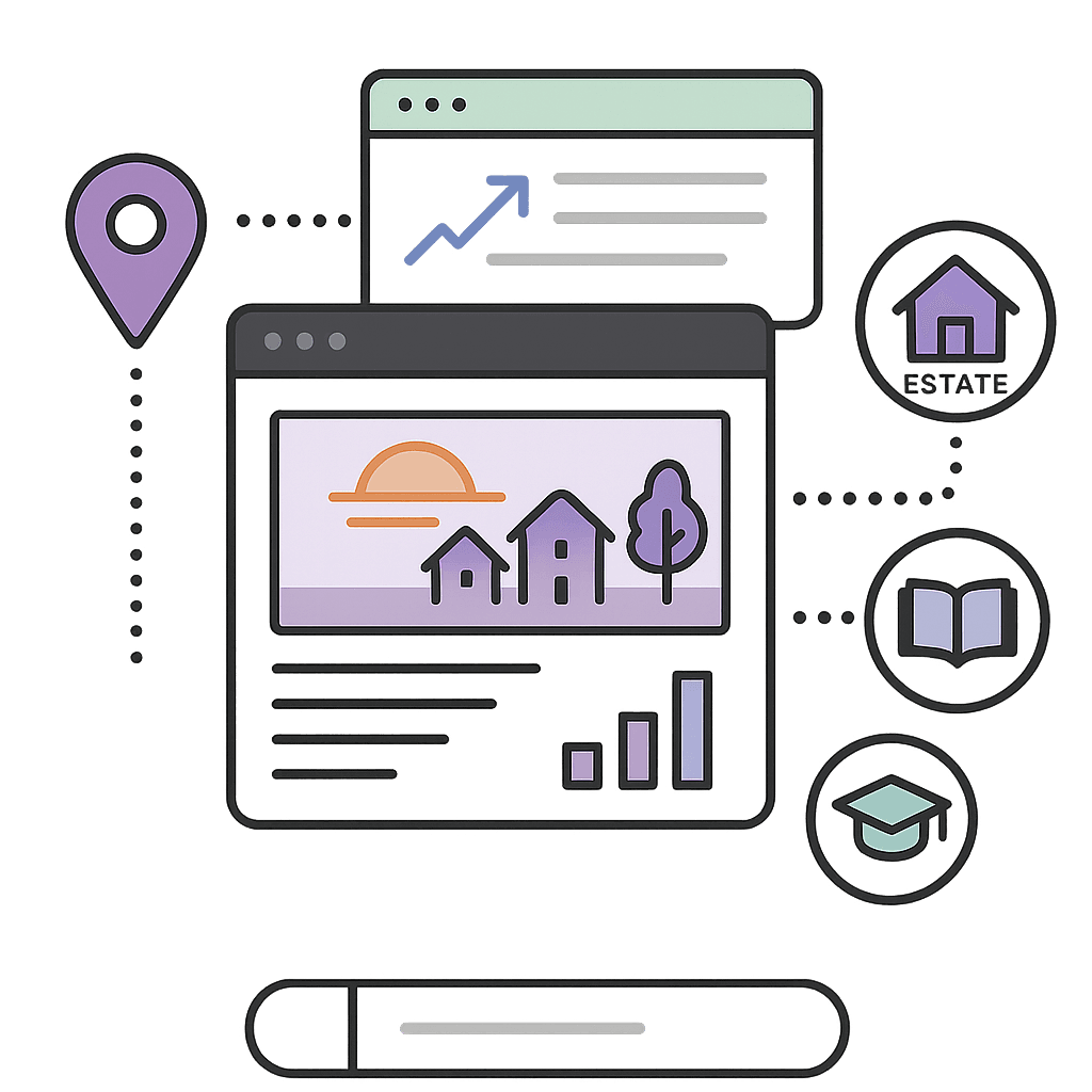 Realtor converting listing video into blog post