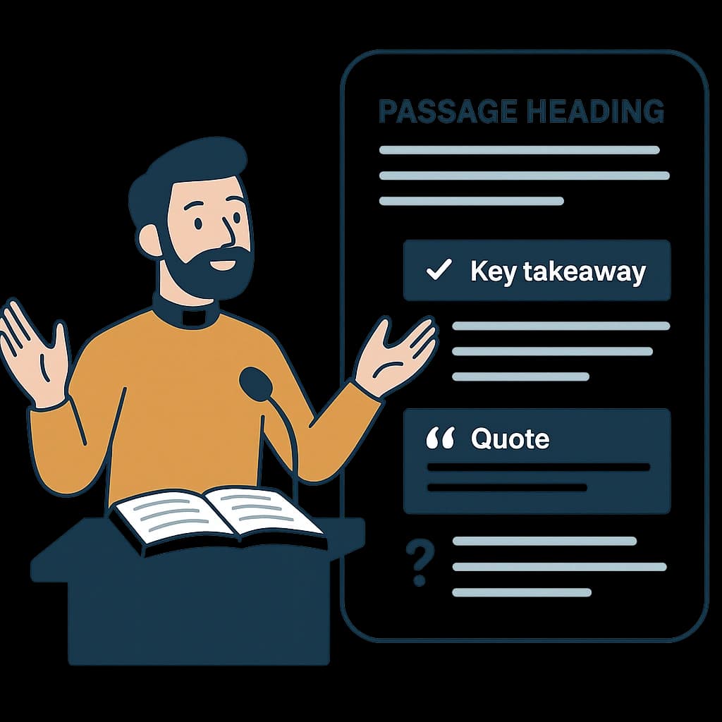 Church converting sermon into blog post or email newsletter