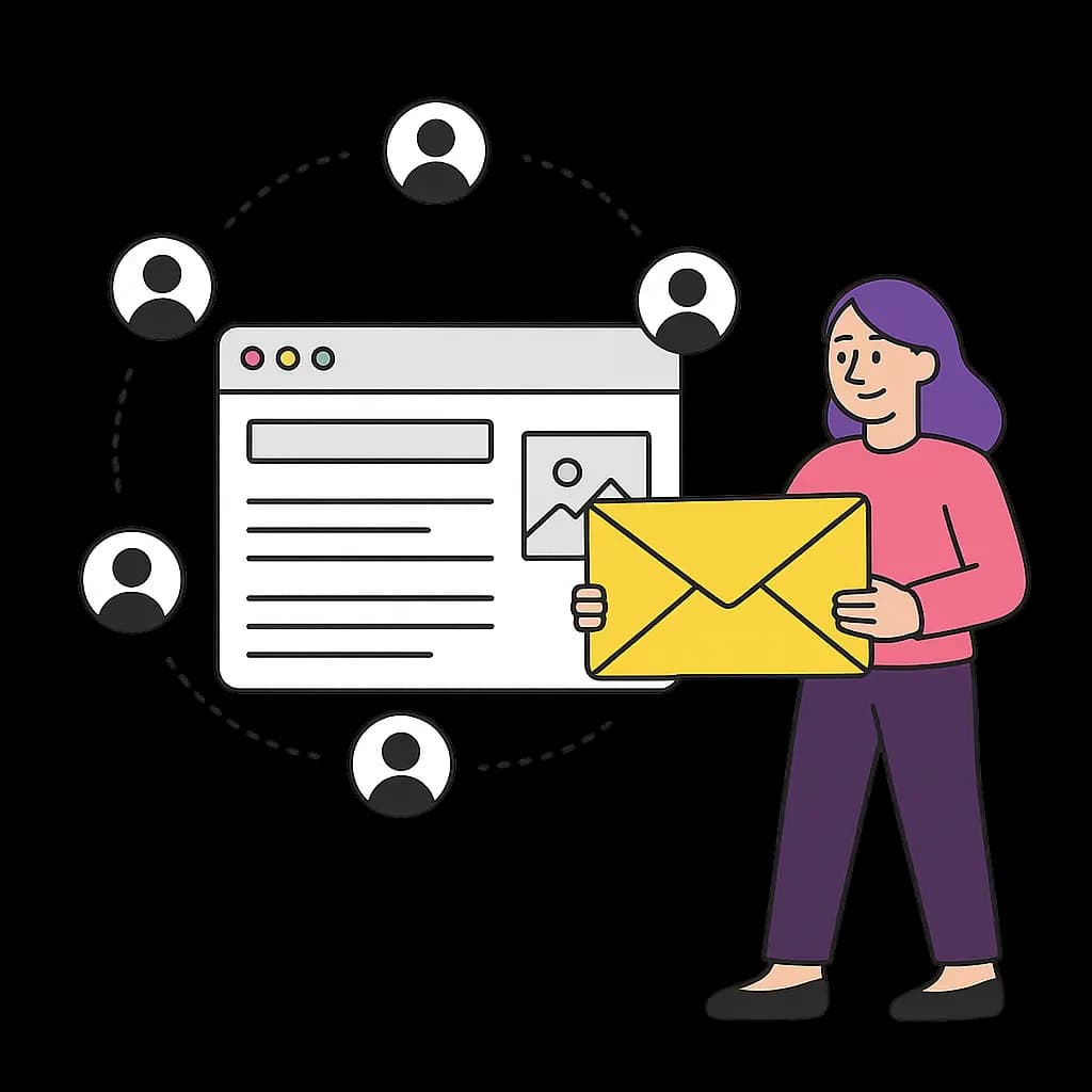 YouTube creator converting a video into a blog posts or email newsletter.