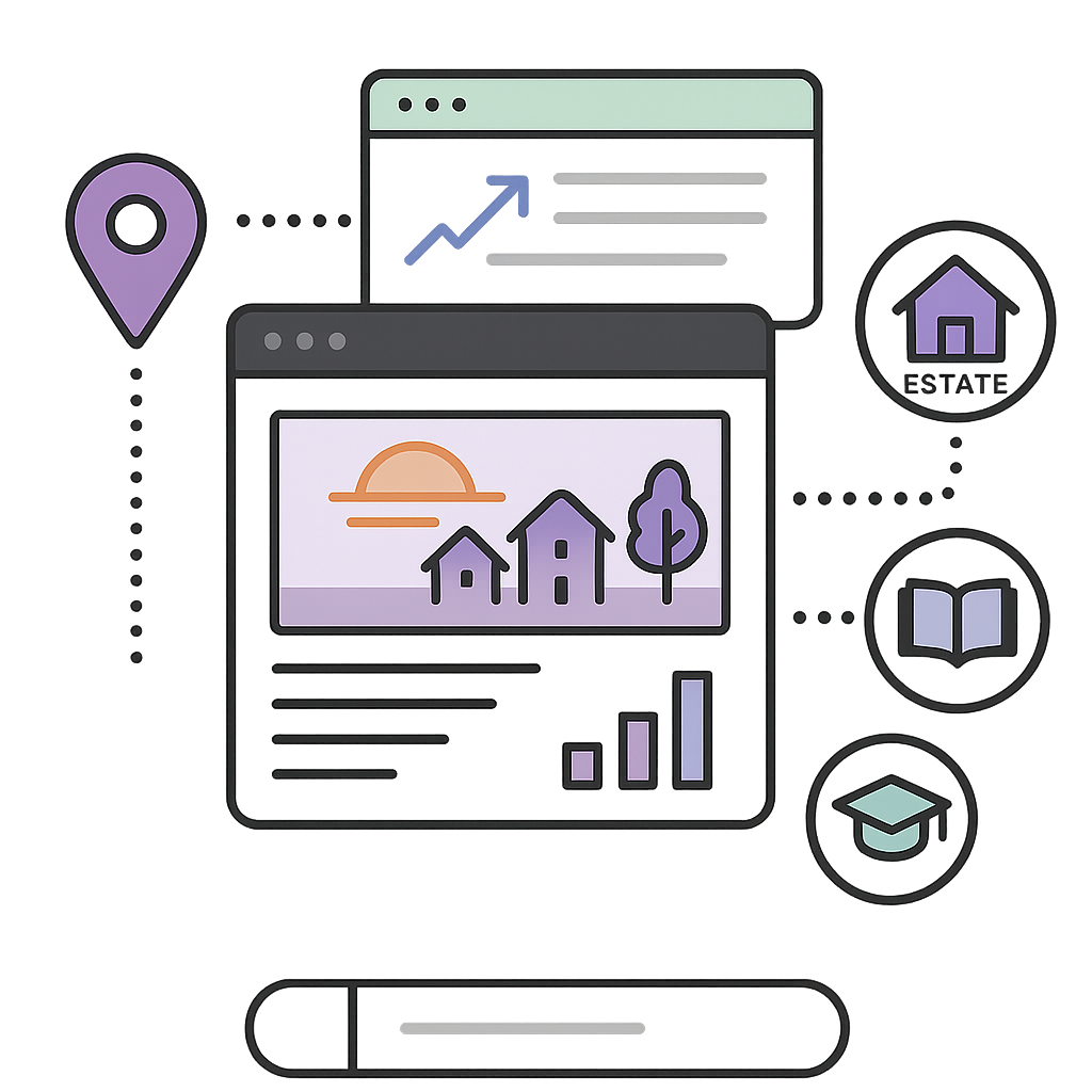 Realtor converting listing video into blog post